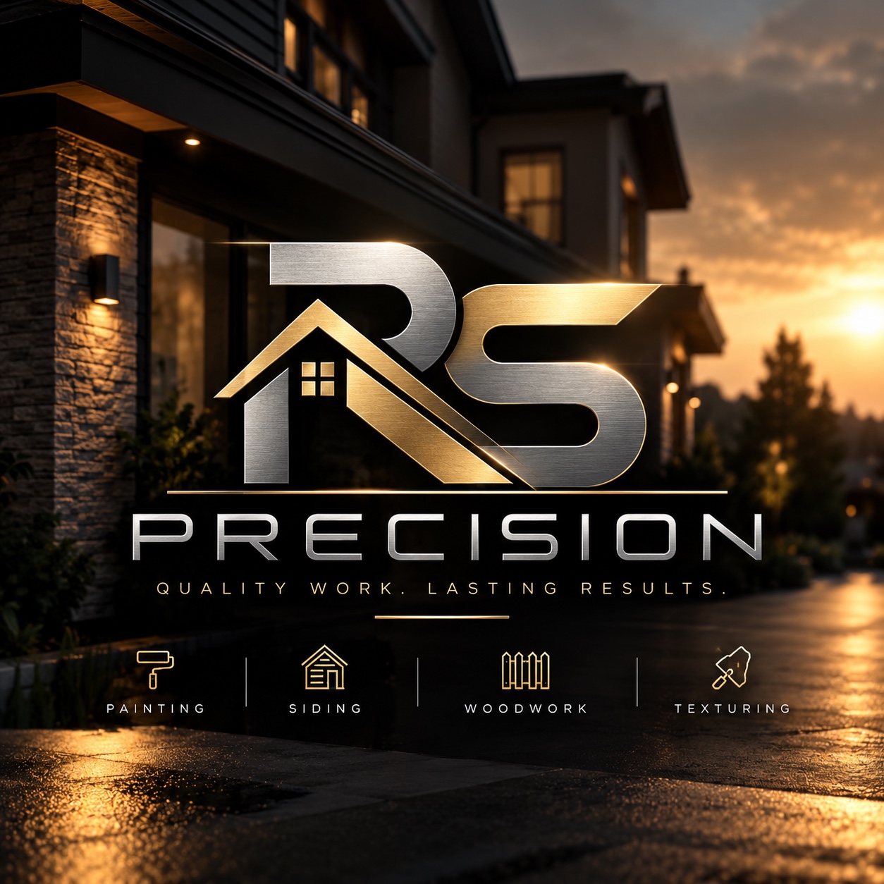 RS Precision silver and gold brand